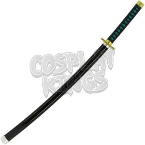DEMON SLAYER SWORD MUICHIRO TOKITO WOOD KATANA COSPLAY SAFE