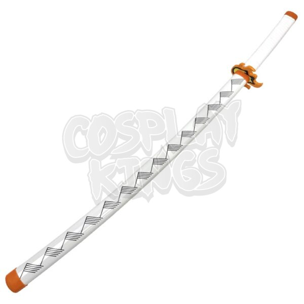 DEMON SLAYER SWORD KYOJURO RENGOKU WOOD KATANA COSPLAY SAFE