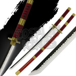 LED LIGHT UP ONE PIECE SWORD RORNOA ZORO SANDAI KITESU KATANA RECHARGEABLE WHITE BLADE COSPLAY SAFE
