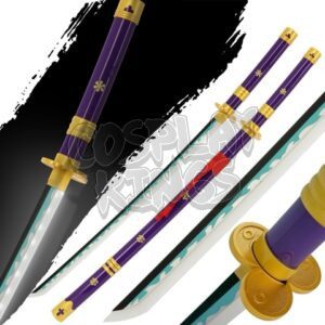 LED LIGHT UP ONE PIECE SWORD RORONOA ZORO PURPLE ENMA KATANA RECHARGEABLE WHITE BALDE COSPLAY SAFE