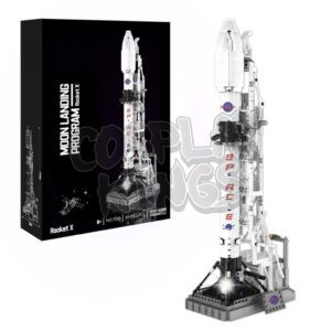 MOON LANDING ROCKET X BUILDING BLOCKS