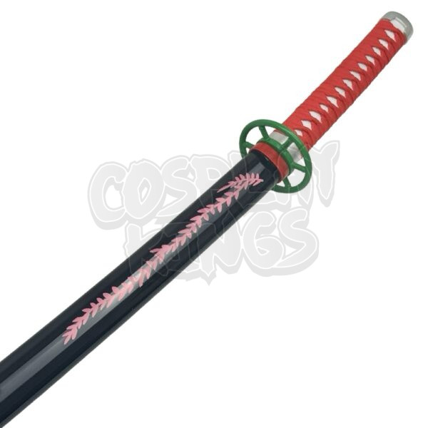 DEMON SLAYER SWORD NEZUKO KAMADO WOOD THEMED KATANA COSPLAY SAFE - Image 2