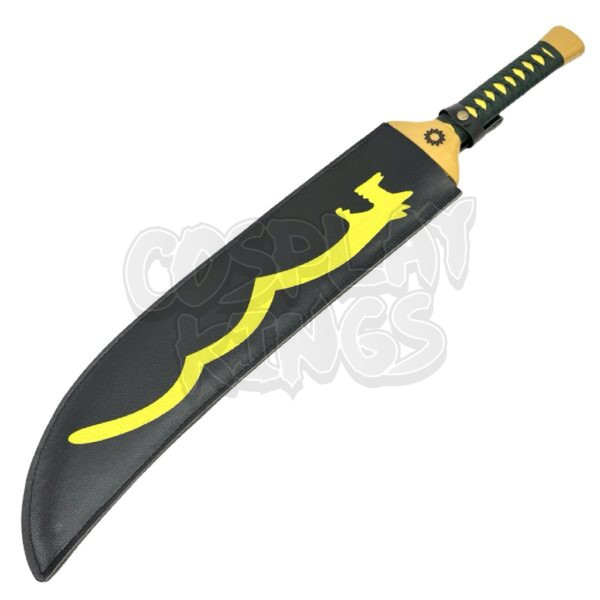 7 DEADLY SINS DAGGER MELIODAS WOOD LOSTVAYNE WITH SHEATH COSPLAY SAFE - Image 3