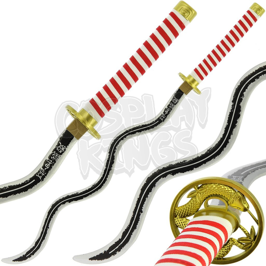 DEMON SLAYER SWORD OBANAI IGURO WOOD KATANA COSPLAY SAFE - Image 2